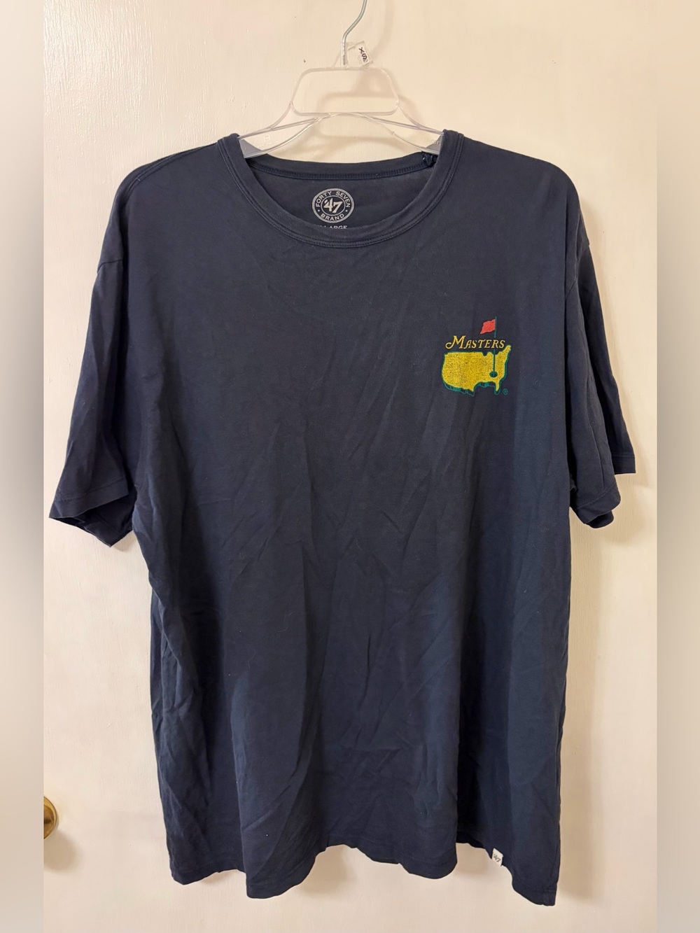 Masters Embroidered Navy Short-Sleeve Men's T-Shirt (47 Brand)